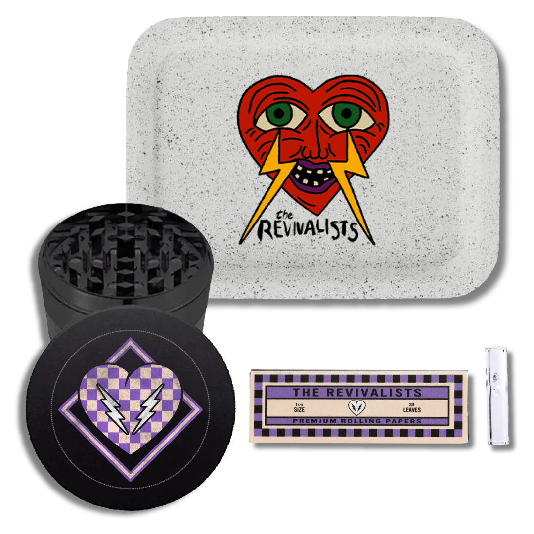 Rolling tray and accessories.