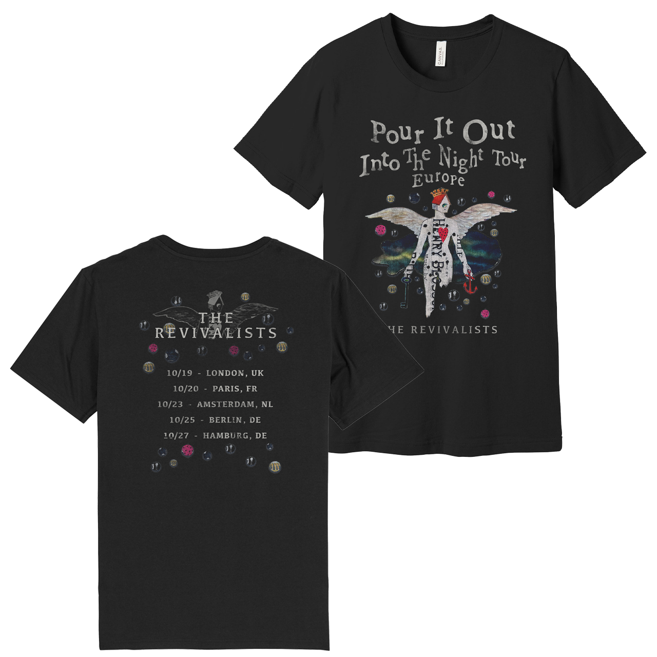 Pour It Out Into The Night Tour Tee - Europe Dates