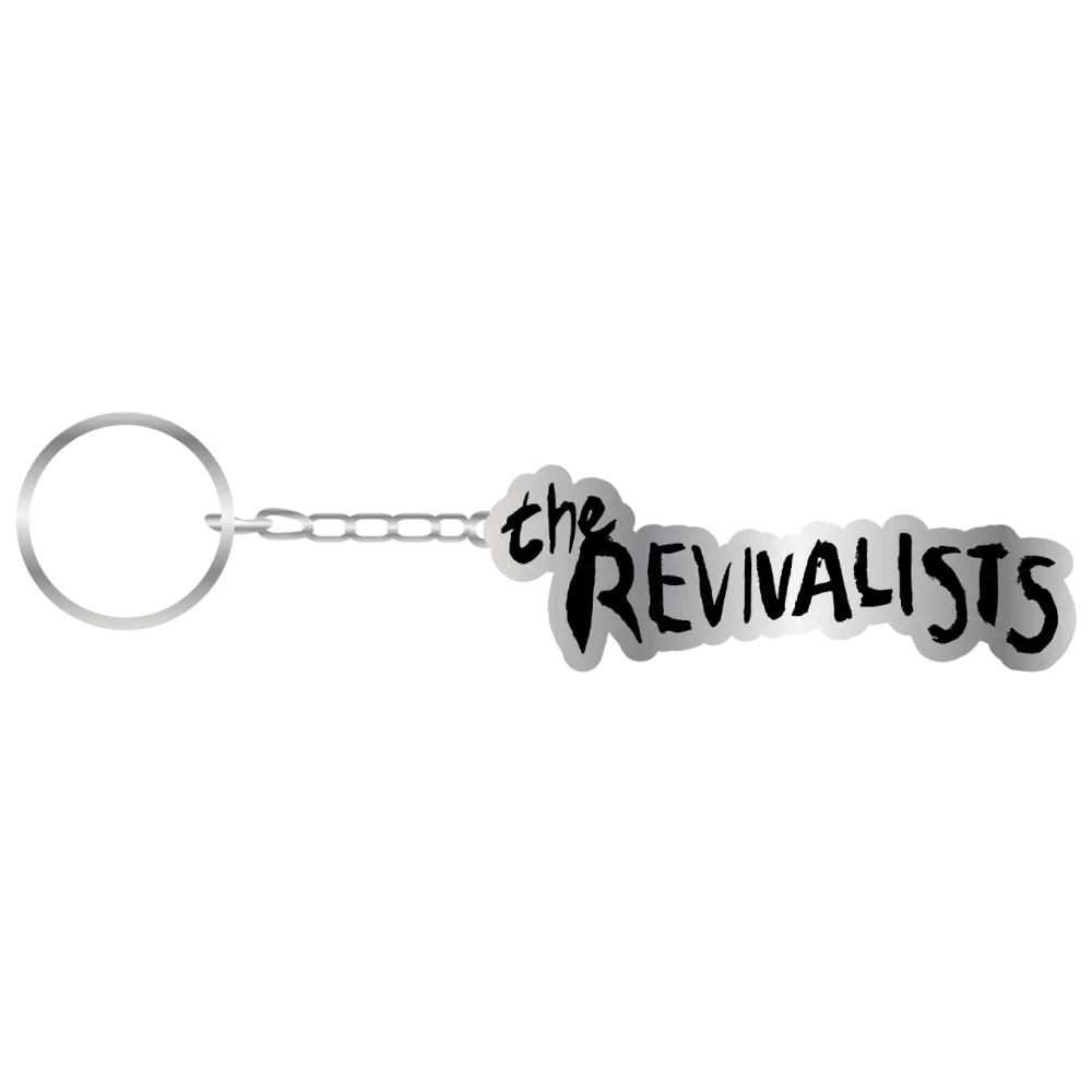 Keychain featuring the text ’the REVIVALISTS’ in a stylized font.